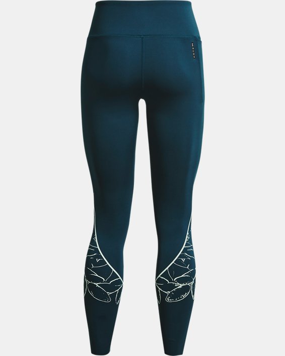 Women's UA RUSH™ SmartForm Custom Length Leggings, Blue, pdpMainDesktop image number 7